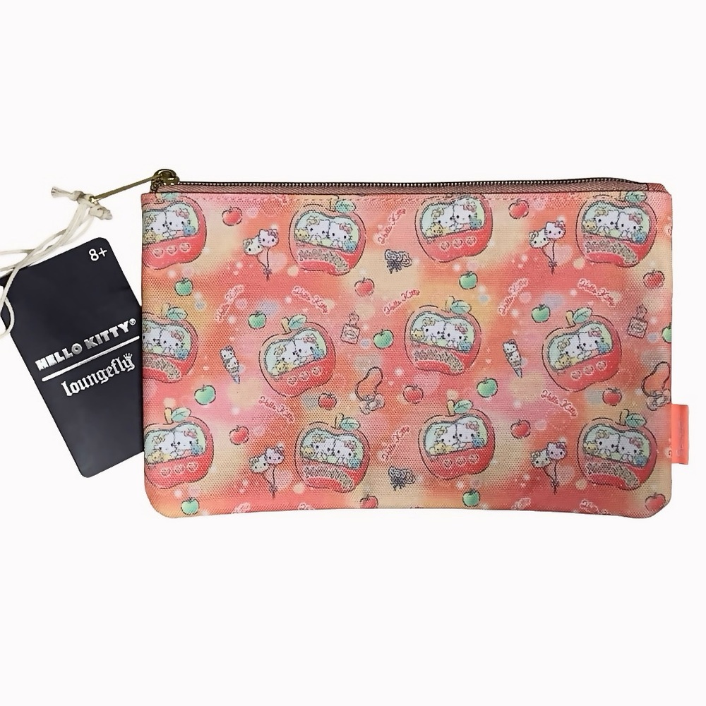 Loungefly Sanrio Hello Kitty and Friends Carnival Nylon Zipper Pouch NWT
